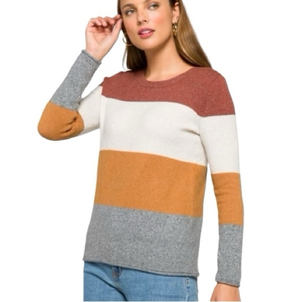 Stitch Fix Pinque Gina Colorblock Pullover Sweater Size Large MSRP$45 New
